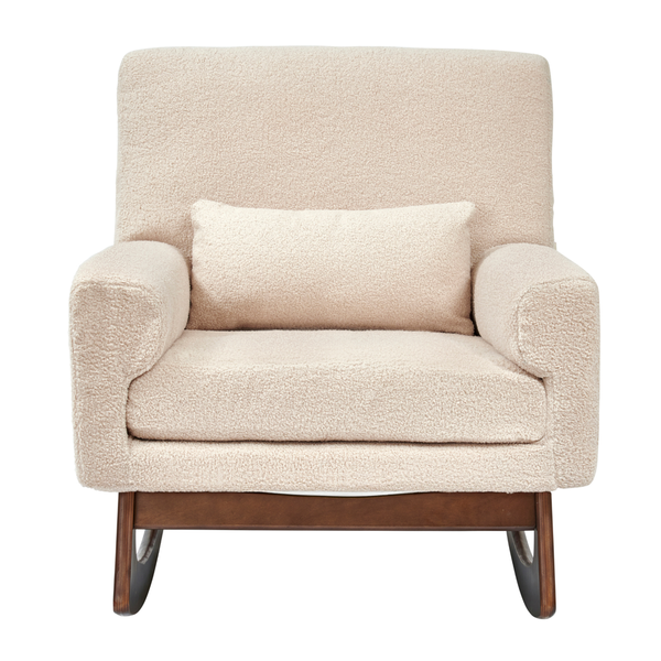 Gaia Serena Rocking Nursing Chair Biscuit Boucl Baby Moon