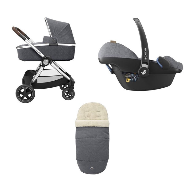 Maxi-Cosi Adorra Luxe Travel System Package - Grey Twillic