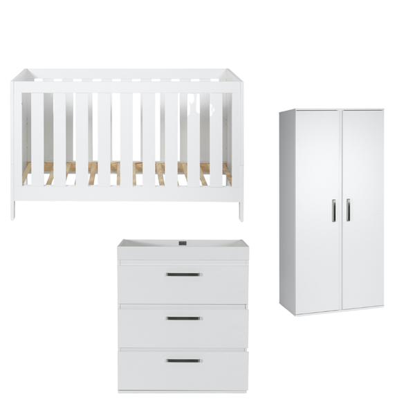 Silver Cross Finchley 3 Piece Room Set  - White