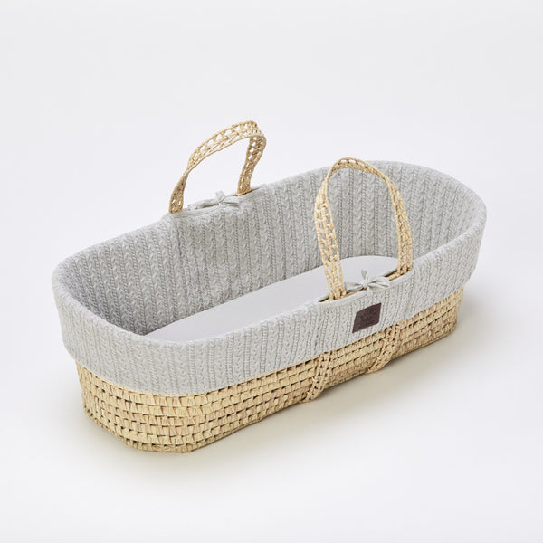 The Little Green Sheep Natural Knitted Moses Basket Mattress