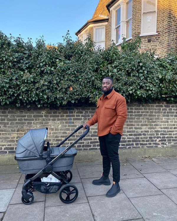 Fashion influencer @kvvadvvo with his fabulous iCandy Peach, which can be converted to a double very easily. 