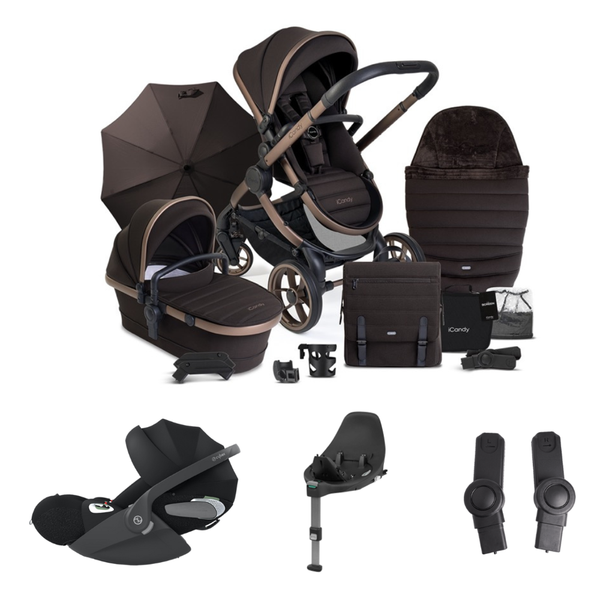 iCandy Peach 7 Complete - Editions Collection & Cybex Cloud T & Base T Bundle