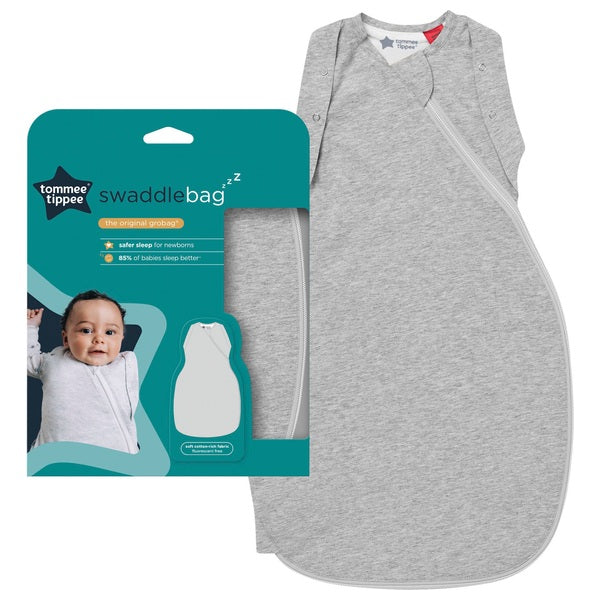 Tommee Tippee 3-6 Months Swaddle Bag 1.0 Tog Sky Grey Marl