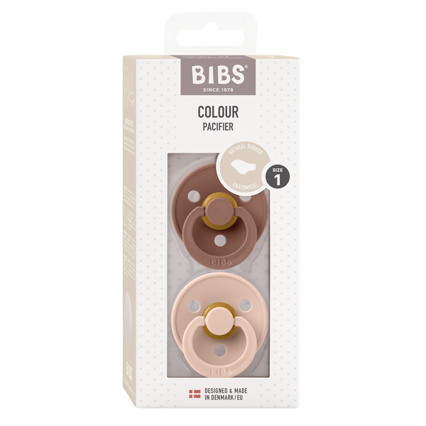 BIBS Soother / Pacifier 2 Pack (Anatomical) Size 1 (0-6 months)