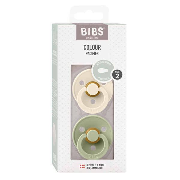 BIBS Soother / Pacifier 2 Pack (Symmetrical) Size 2 (6-18 months)