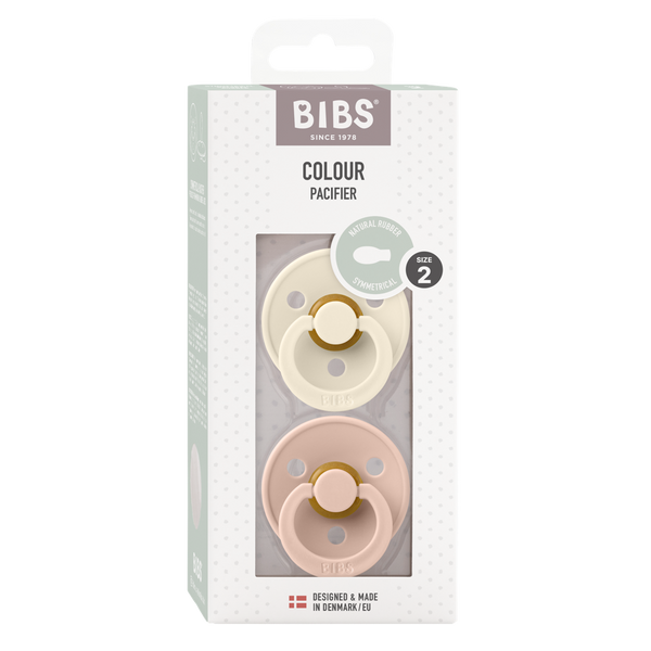 BIBS Soother / Pacifier 2 Pack (Symmetrical) Size 2 (6-18 months)