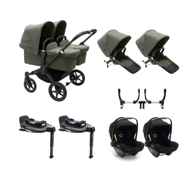 Bugaboo Donkey 5 Twin Turtle Car Seat & Base Bundle