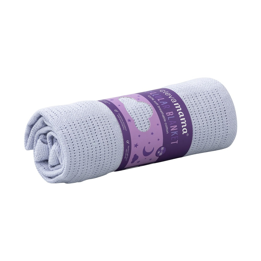 Clevamama Cellular Baby Blanket Crib, Moses Basket Pram 80 x 100