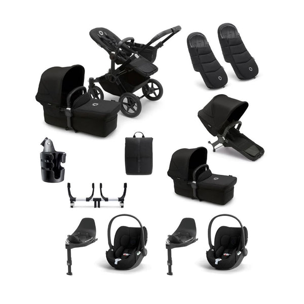 Bugaboo Donkey 5 Twin Essential bundle with Cybex Cloud T's and Base T's
