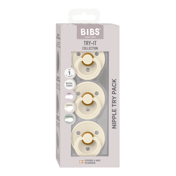 BIBS Baby Try-It Collection Pacifiers 3 Pack