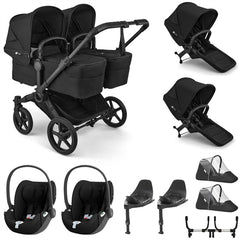 Bugaboo Donkey 6 Twin Bundle (inc Raincovers) with Cybex Cloud T & Base T's