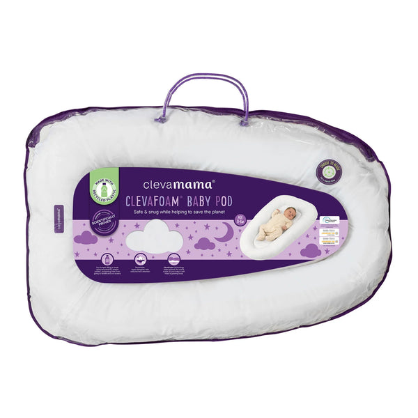 ClevaMama ClevaFoam® Baby Pod (White)