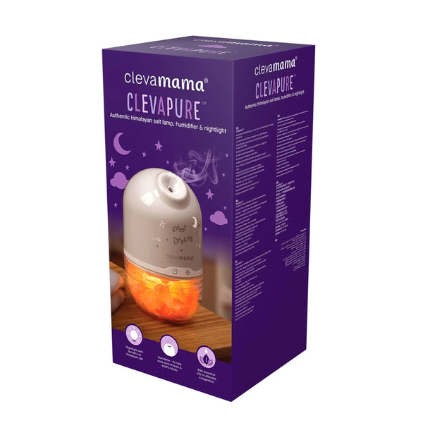 ClevaMama ClevaPure™ Himalayan Salt Lamp, Humidifier & Night Light
