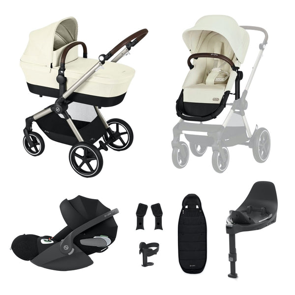 Cybex EOS Lux 2-in-1 Pushchair Bundle Cloud T i-Size