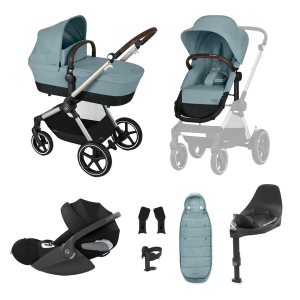 Cybex EOS Lux 2-in-1 Pushchair Bundle Cloud T i-Size