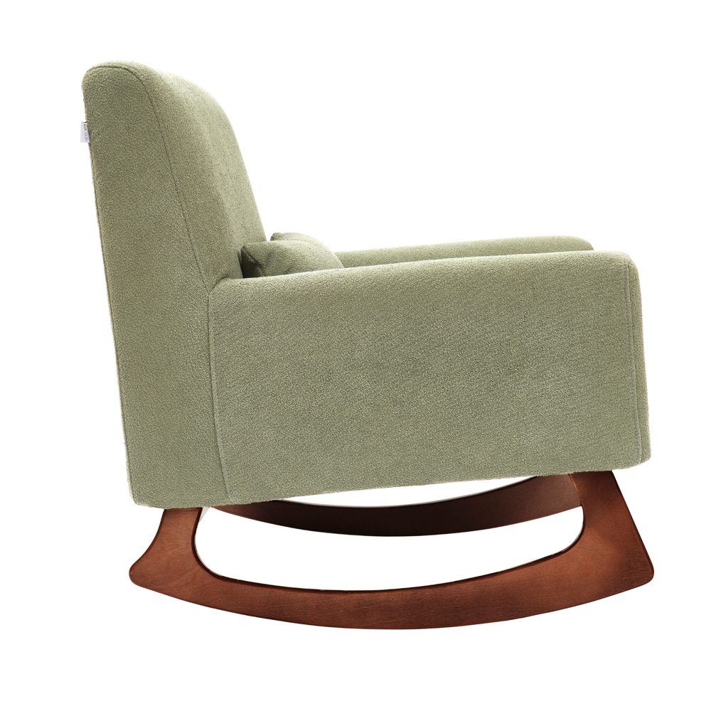 Gaia Serena Rocking Nursing Chair Sage Boucle Baby Moon Baby Shop