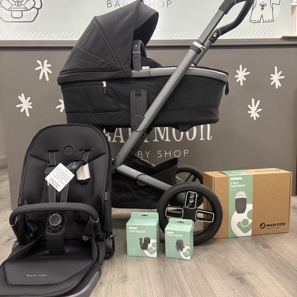 Ex-Display Maxi-Cosi Fame Stroller & Carrycot Bundle  - Black