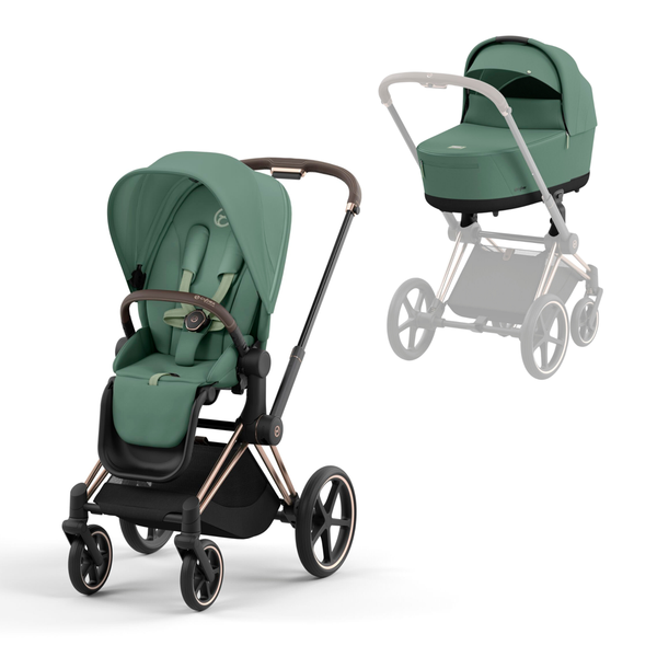 Cybex Priam New Generation Stroller & Lux Carrycot - Rose Gold