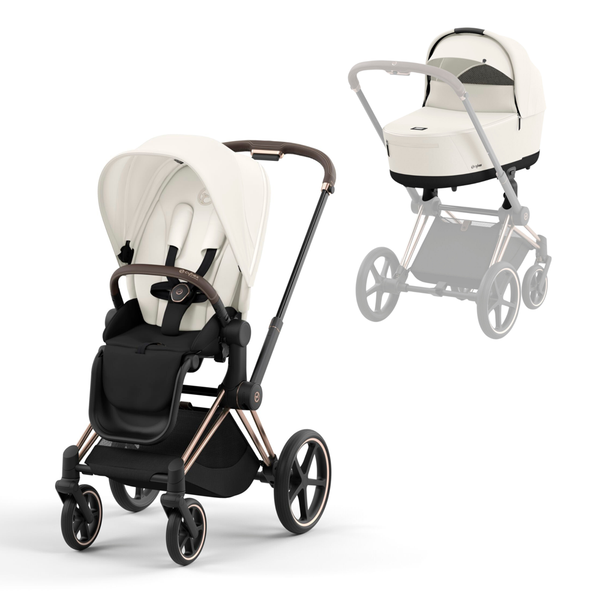 Cybex Priam New Generation Stroller & Lux Carrycot - Rose Gold