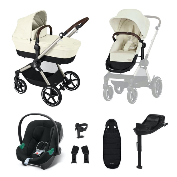 Cybex EOS Lux 2-in-1 Pushchair Bundle - Aton B2 i-Size Car Seat