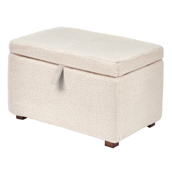 Gaia Serena Footstool - Biscuit Bouclé