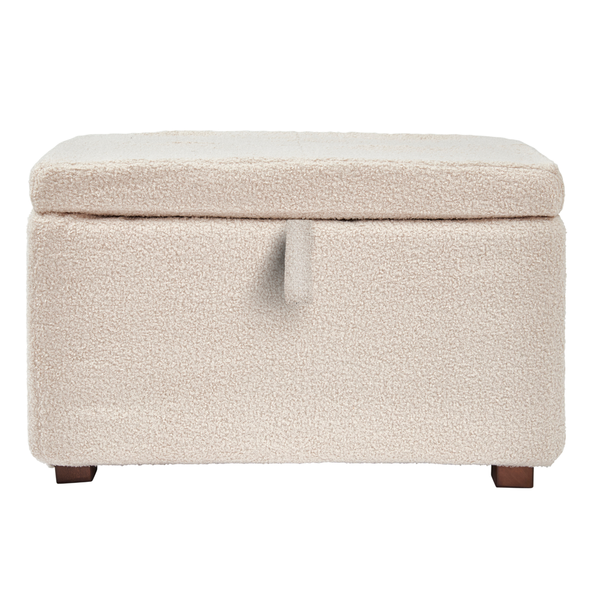 Gaia Serena Footstool - Biscuit Bouclé