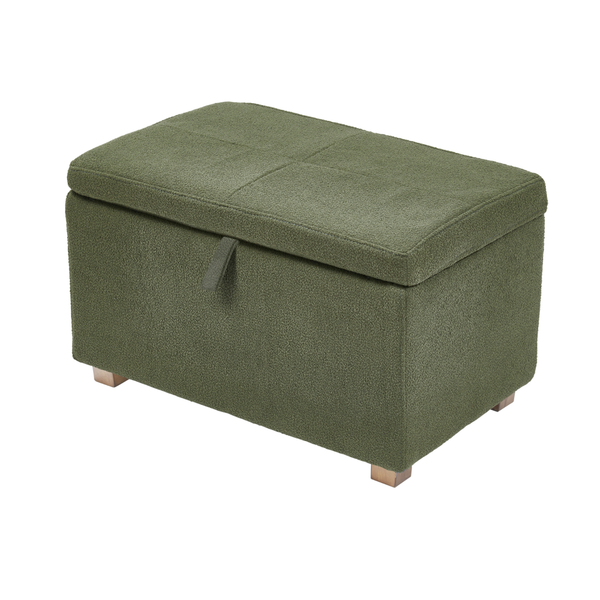 Gaia Serena Footstool - Forest Bouclé