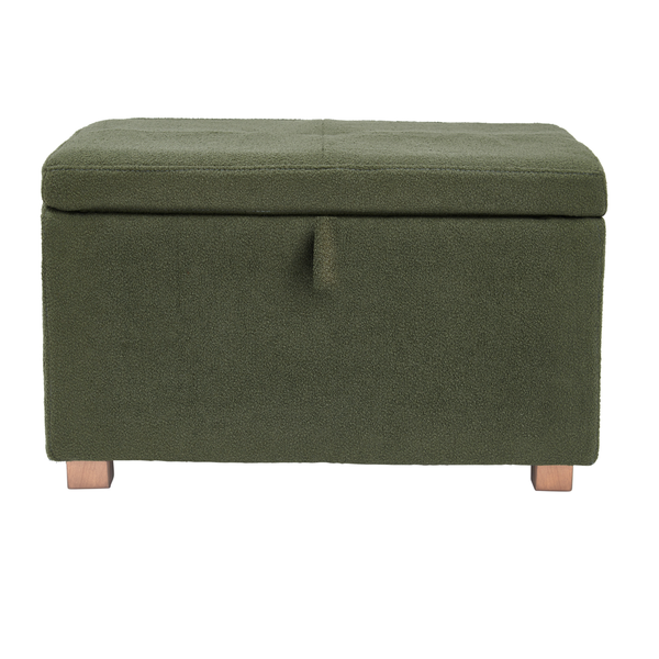 Gaia Serena Footstool - Forest Bouclé