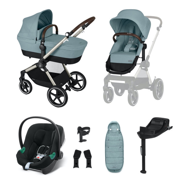 Cybex EOS Lux 2-in-1 Pushchair Bundle - Aton B2 i-Size Car Seat