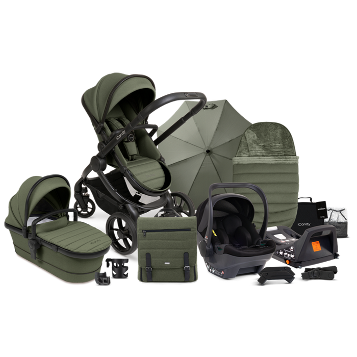 iCandy Peach 7 Complete Bundle with iCandy Cocoon Car Seat Base Baby Moon Baby Shop