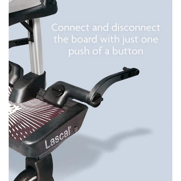Lascal Board Lascal Buggyboard Maxi Plus Saddle - Black & Grey– Baby Moon Baby Shop