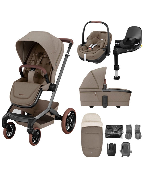 Maxi-Cosi Fame 9 Piece Premium Travel System with Pebble 360 Pro 2 and Familyfix 360 Pro