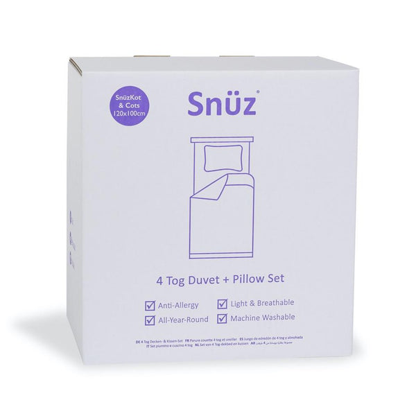 Snuz Duvet and Pillow Cot Set 4.0 Tog