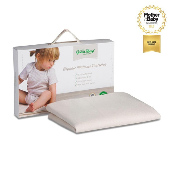 The Little Green Sheep Waterproof Moses Basket / Carrycot Mattress Protector - 30x70cm