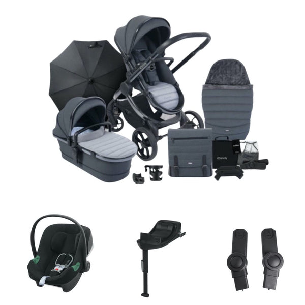 iCandy Peach 7 Complete Bundle & Travel System with Aton B2 i-Size Car Seat & Isofix Base
