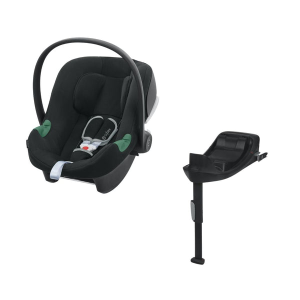 Cybex Aton B2 i-Size Car Seat (Volcano Black)  & Isofix Base