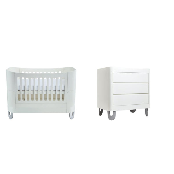 Gaia Baby Serena Cot Bed & Dresser Set