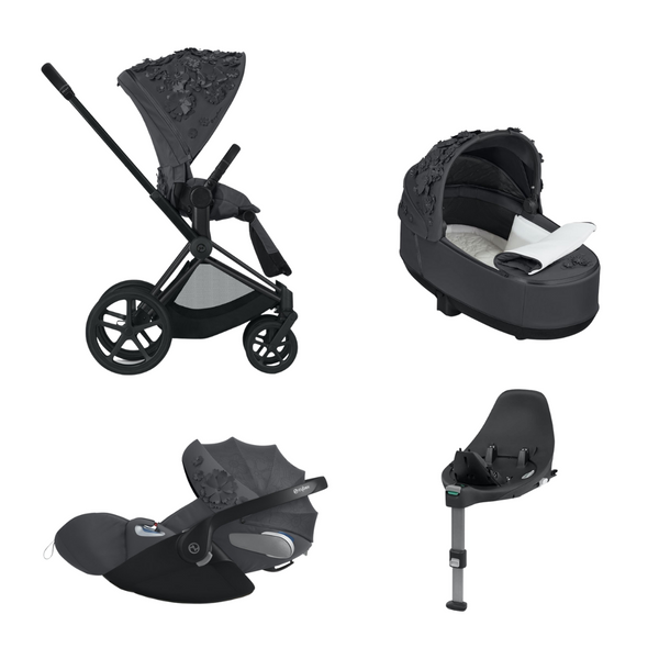 Cybex Priam Simply Flowers Travel Bundle - Dream Grey