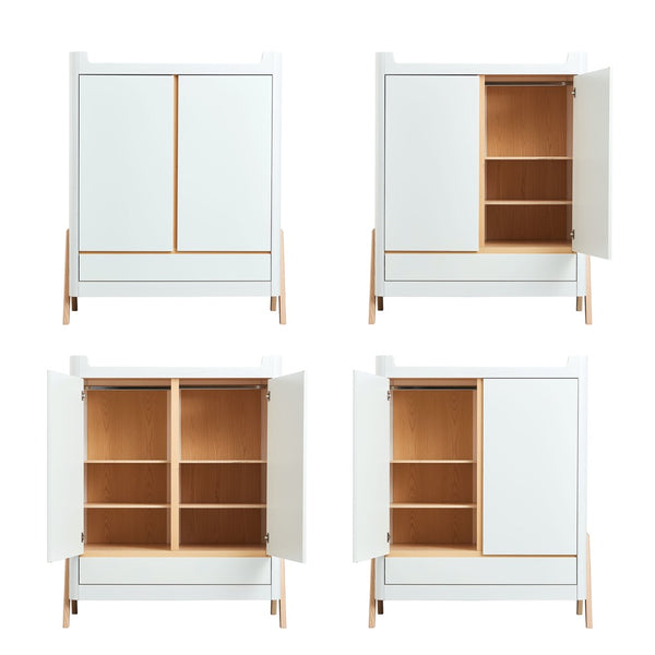 Gaia Baby Hera Wardrobe Scandi White & Natural