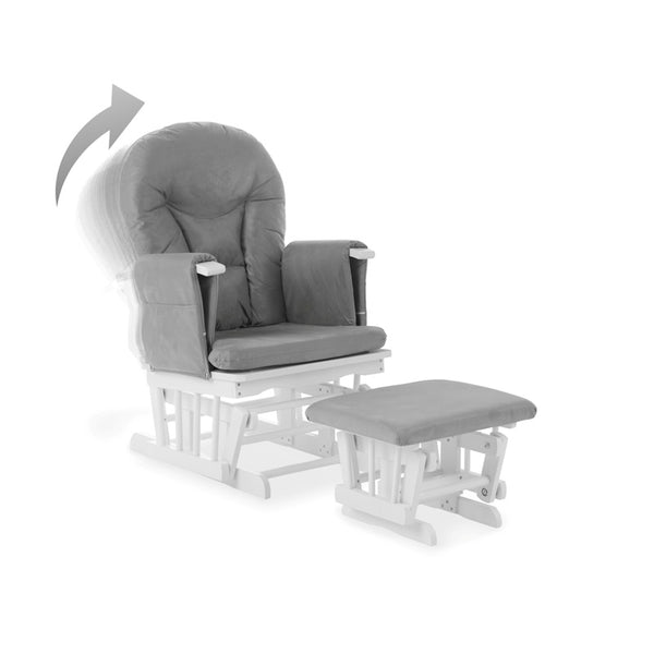 Obaby Reclining Glider Chair & Stool