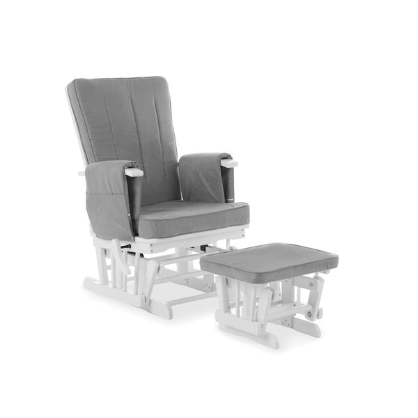 Obaby Deluxe Reclining Glider Chair & Stool