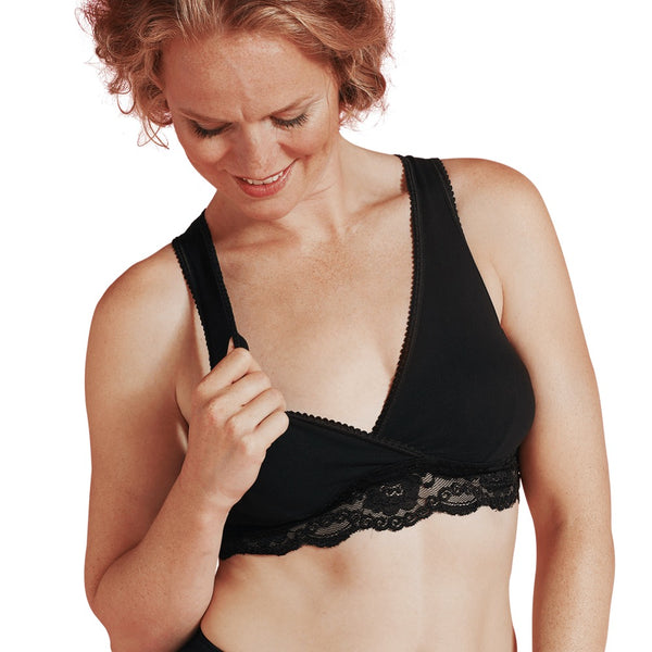 Carriwell Crossover Sleeping & Nursing Bra Black