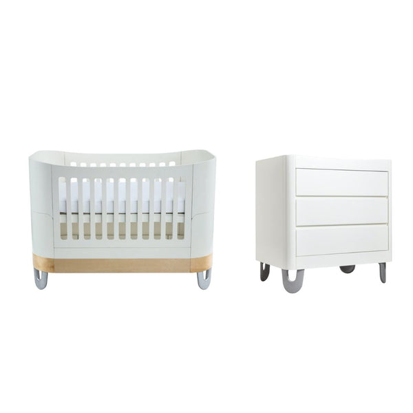 Gaia Baby Serena Cot Bed & Dresser Set