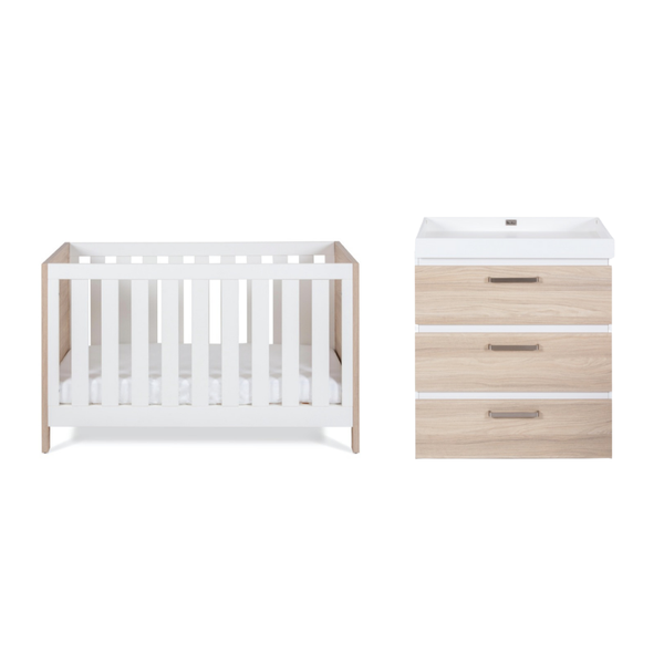 Silver Cross Finchley 2 Piece Furniture Set with Cot Bed & Dresser