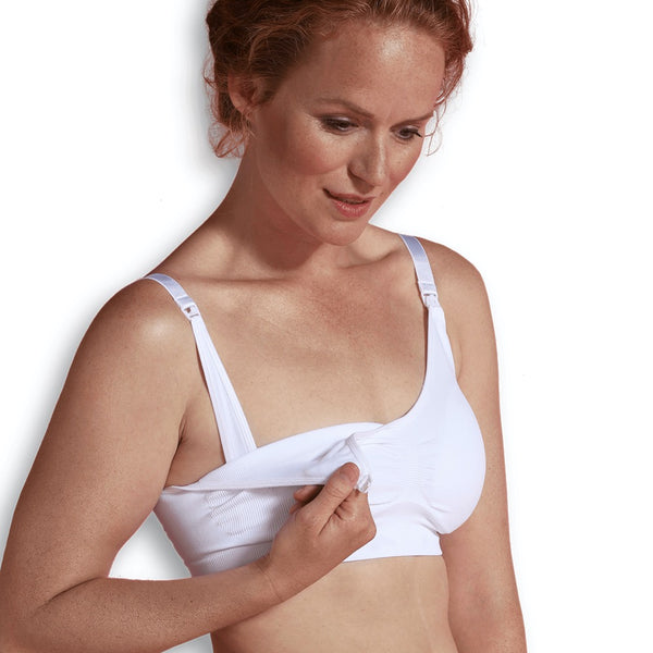 Carriwell Original Maternity & Nursing Bra - White