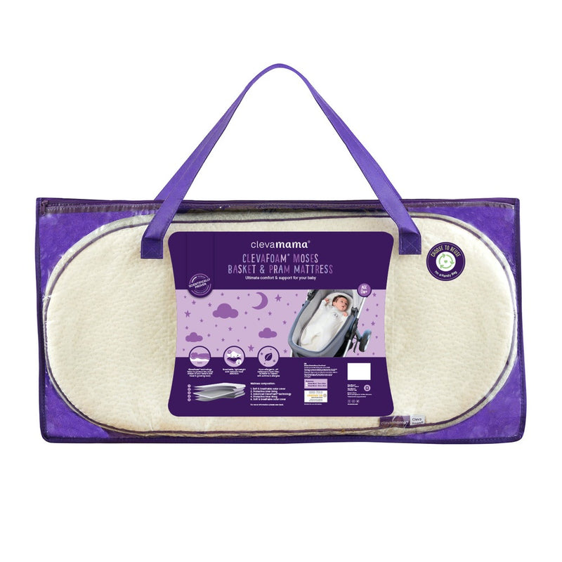 Clevafoam moses basket best sale mattress