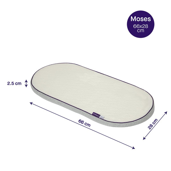 Clevamama Clevafoam Moses Basket  / Pram Mattress (66 x 28)