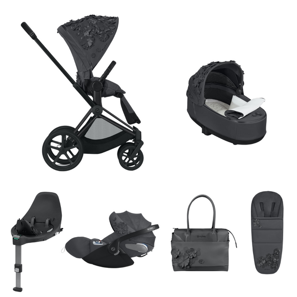 Cybex Priam Simply Flowers Complete Travel Bundle - Dream Grey