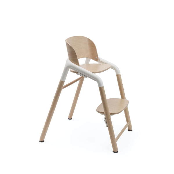 Bugaboo Giraffe Highchair: Neutral Wood / White