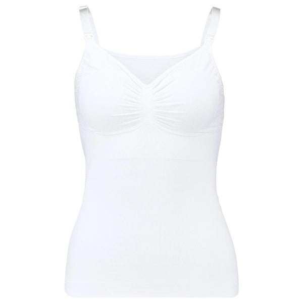 Carriwell Nursing Top with Shapewear - White